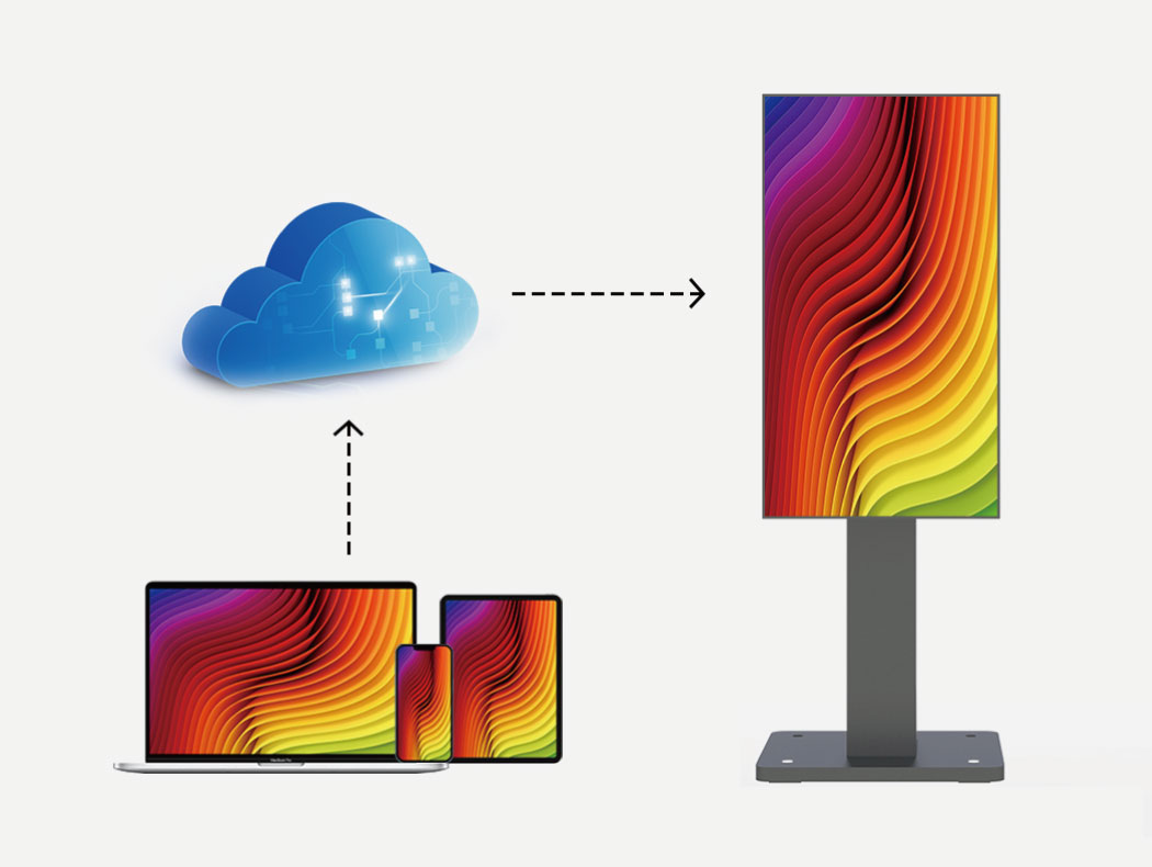 digital signage window display