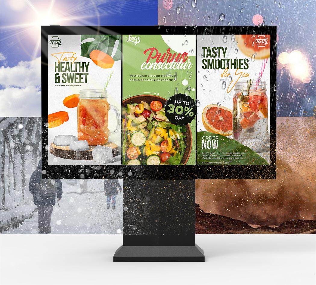 Convenient LCD digital signage