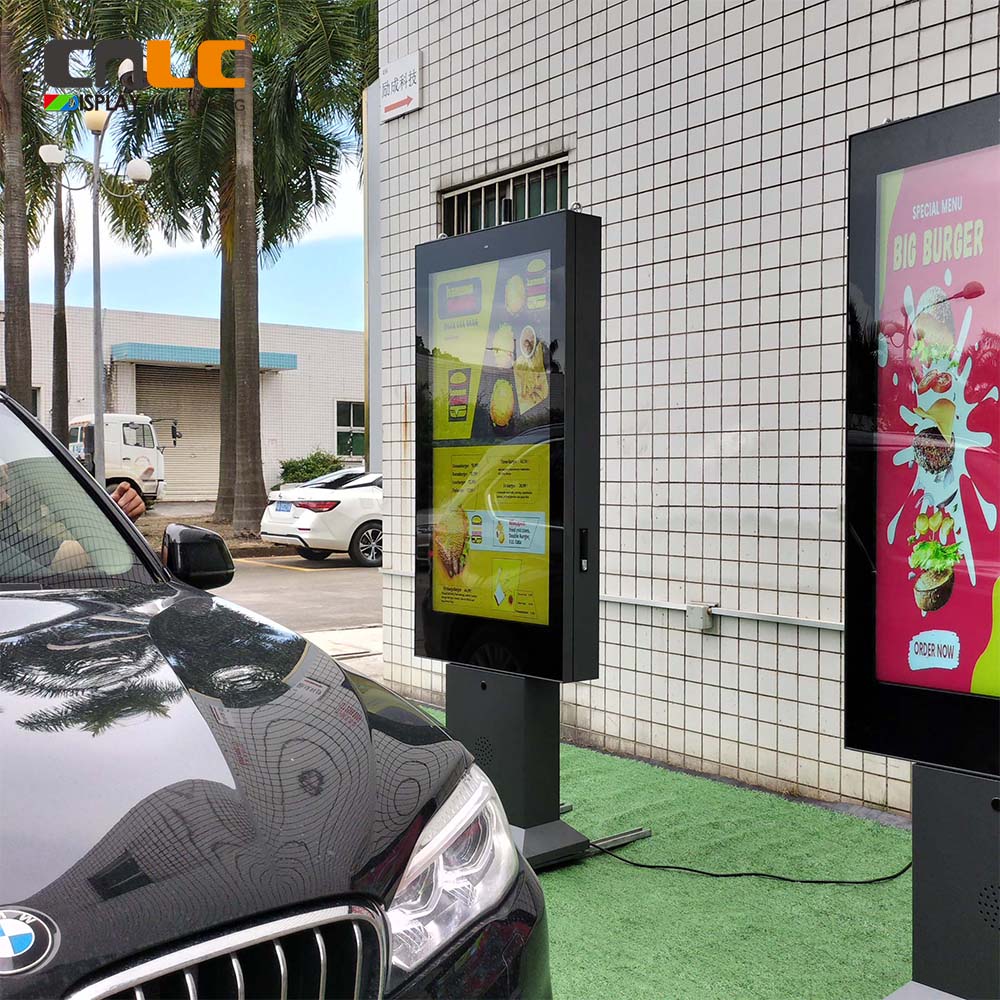 Outdoor lcd menu boards for restaurants