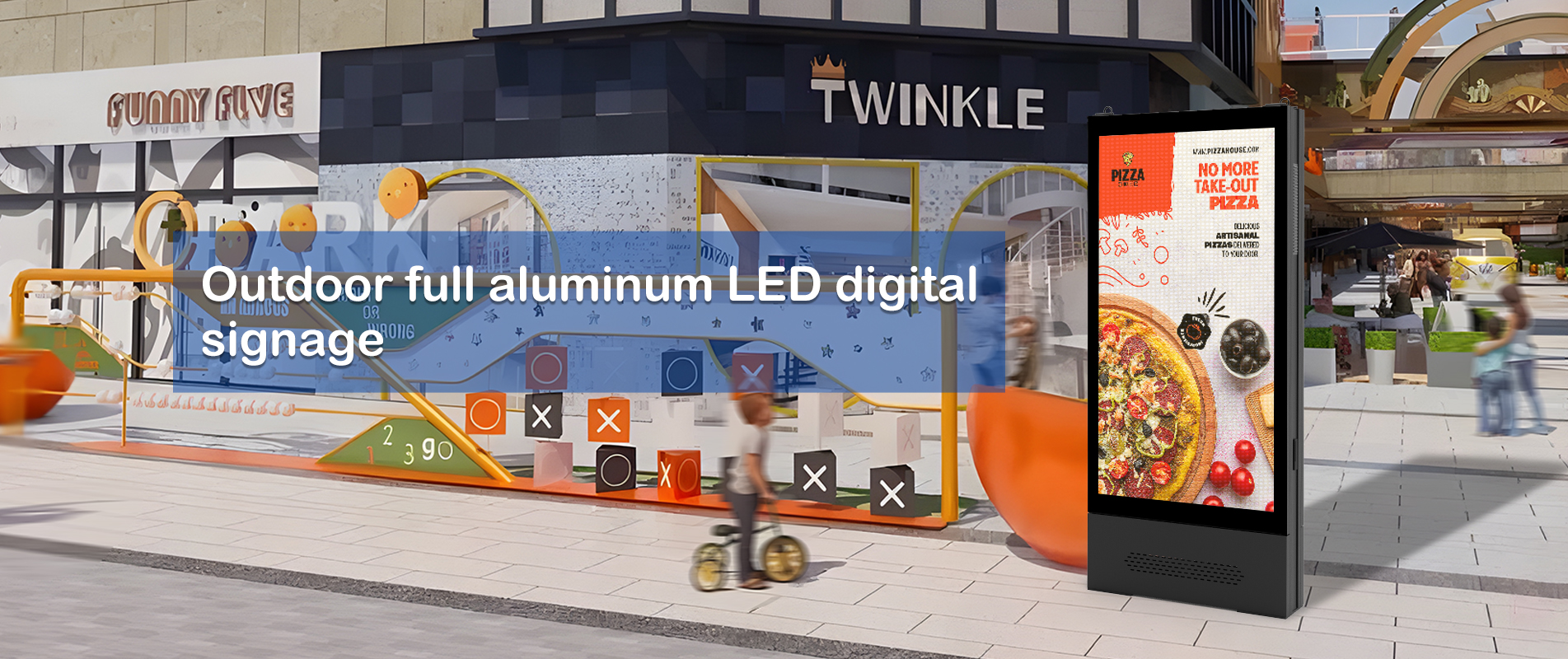 Dynamic backlit outdoor led