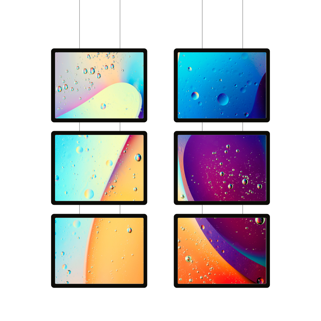 3000 nits LCD Display Wall mount  high brightness hanging art screen menu board digital signage