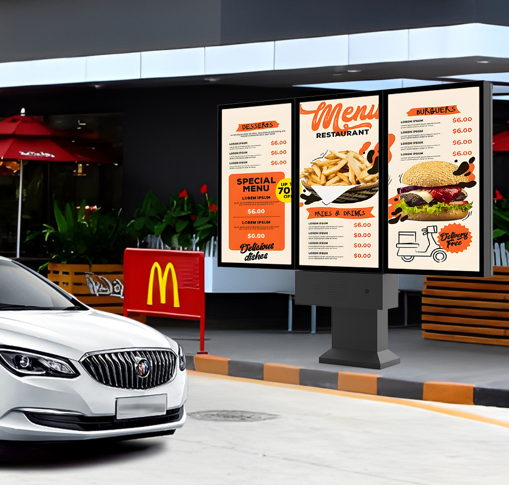 Outdoor Drive-Thru Digital Menu Boards