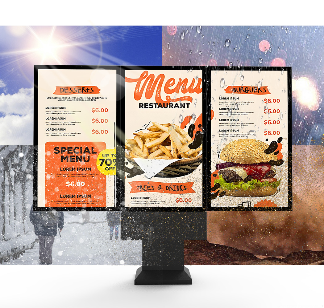 LCD drive thru menu boards manufacturer