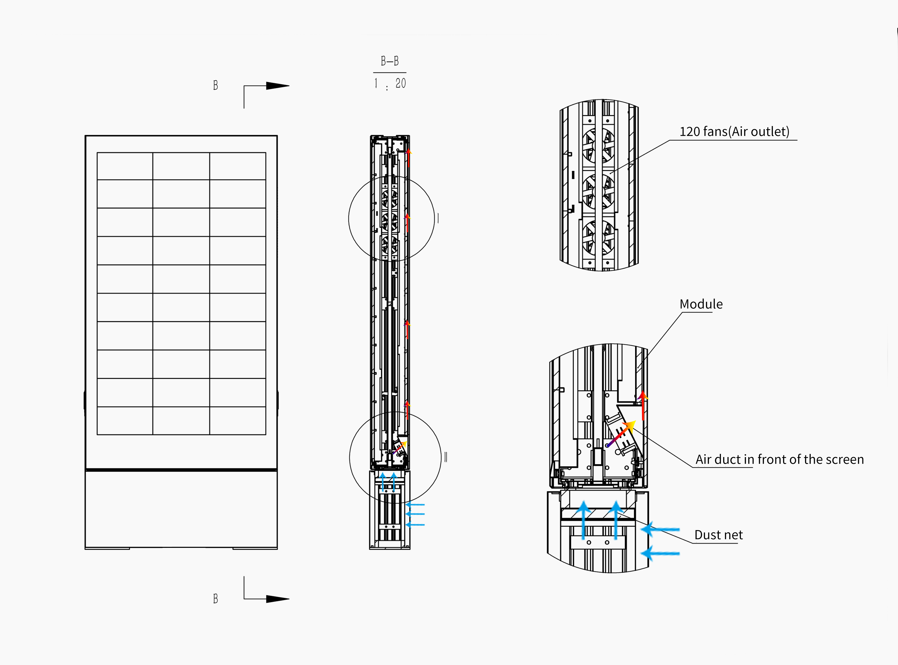 Double-Sided Exterior LED Totem