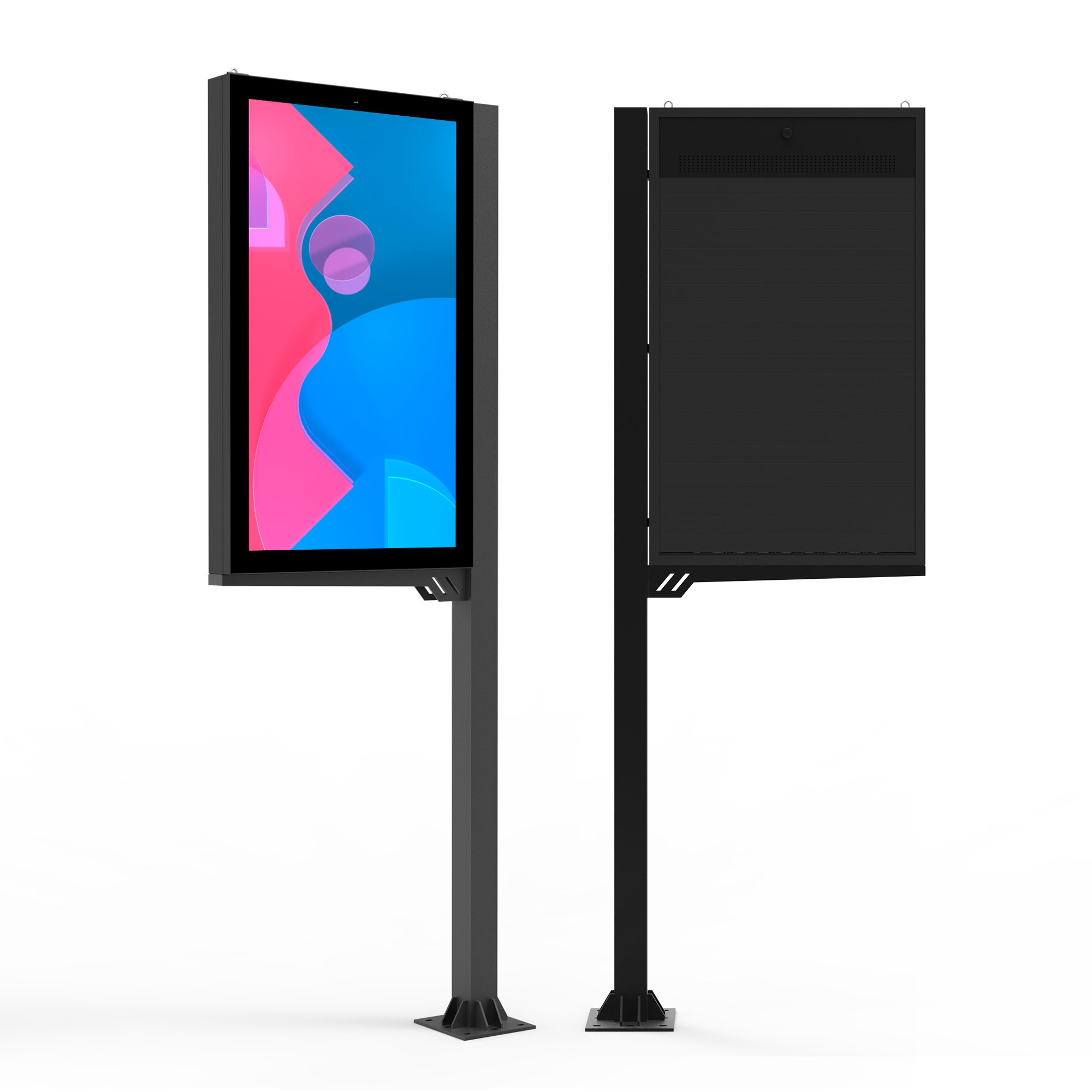 FLAG TOTEM LCD DIGITAL SIGNAGE