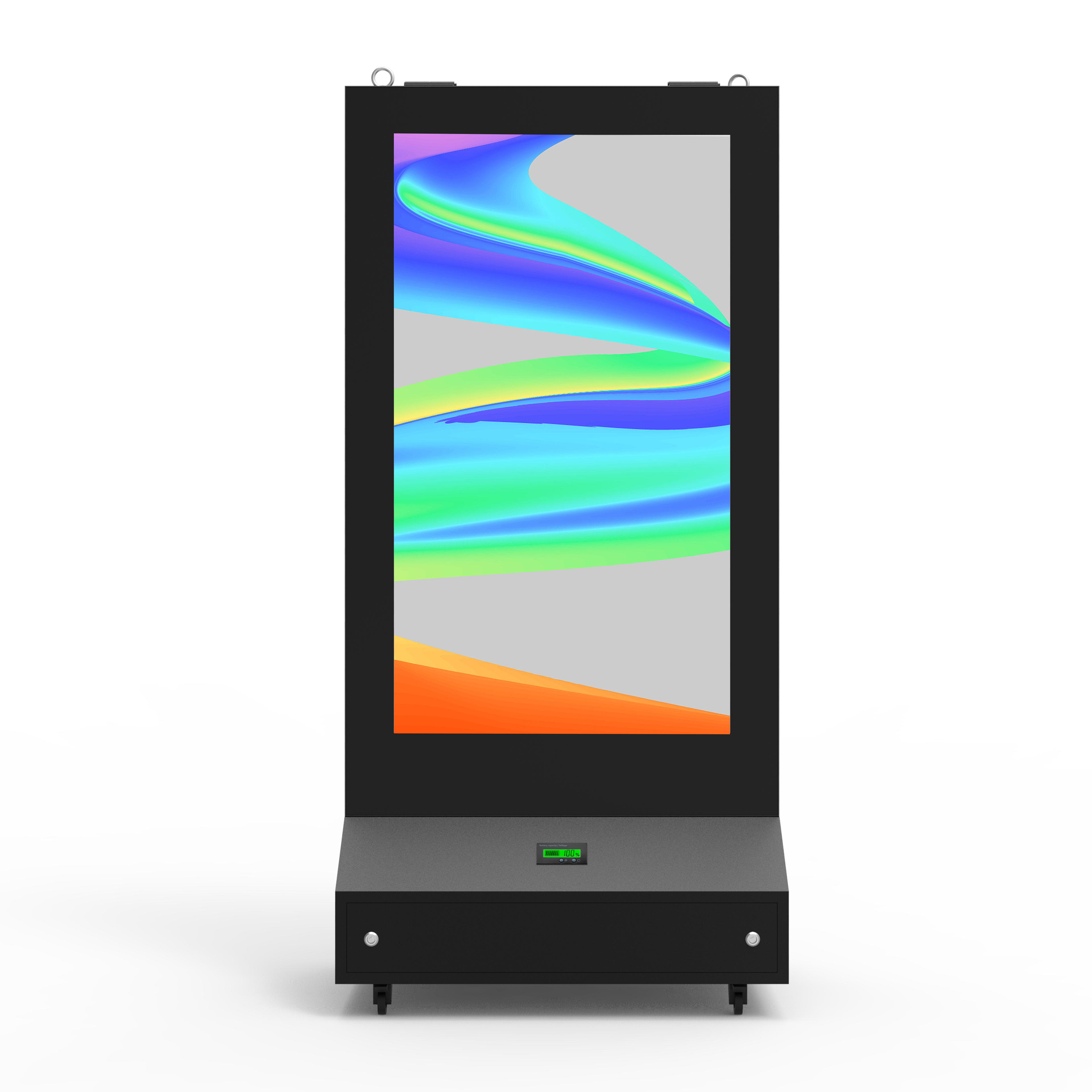 Double Face LCD Digital Signage Battery Powered