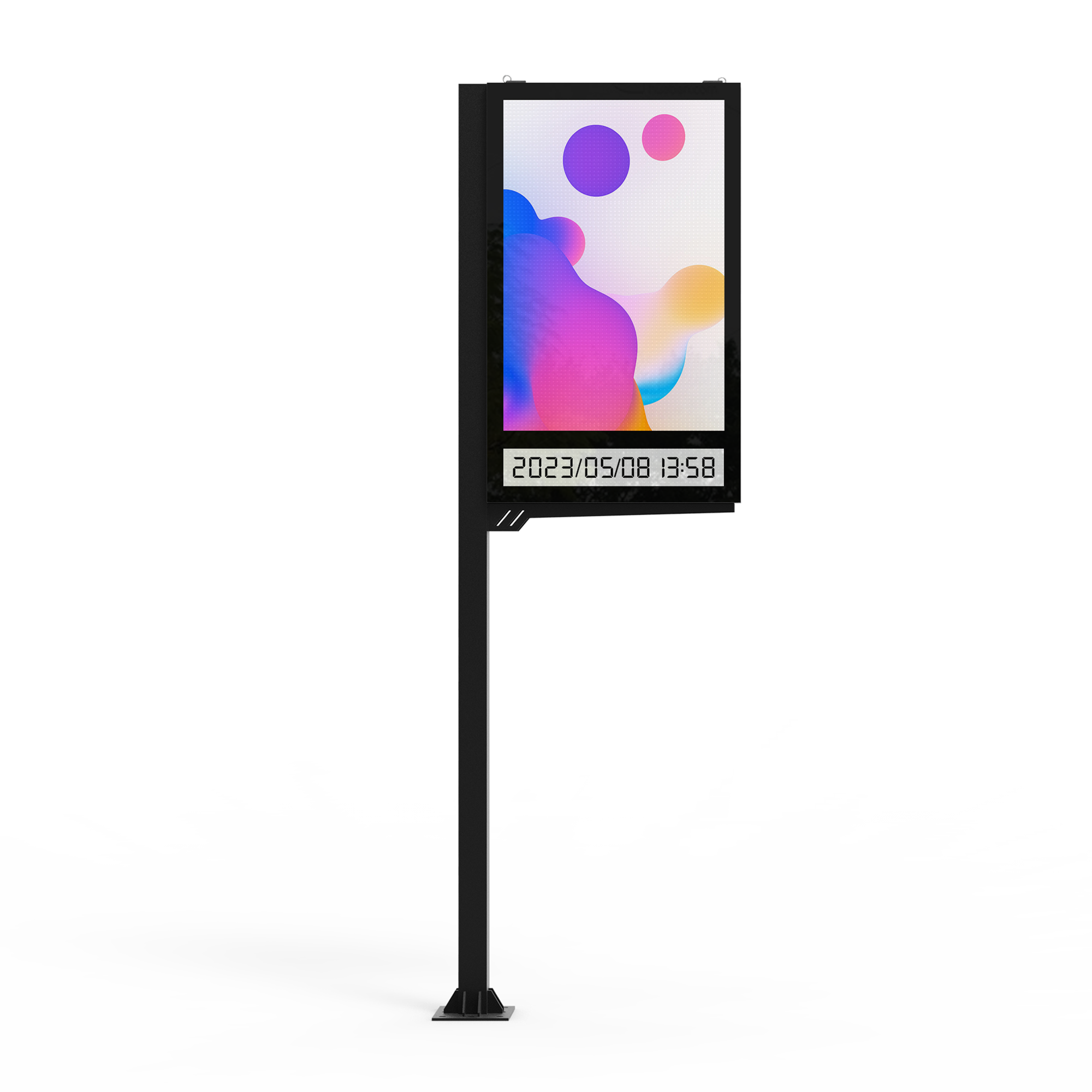 Outdoor LED Digital Totems For Side Road Advertisement