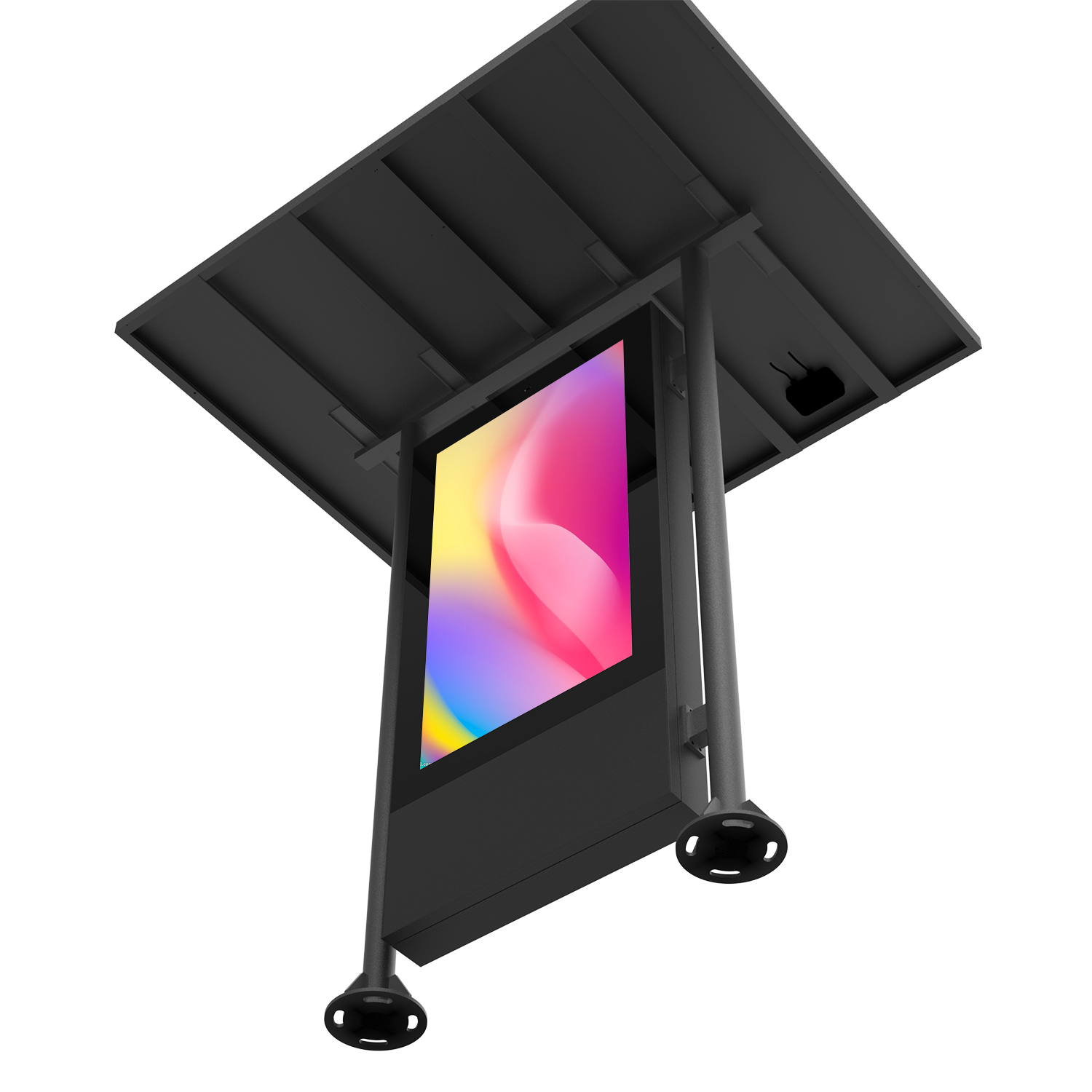 Solar-powered smart LCD digital signage