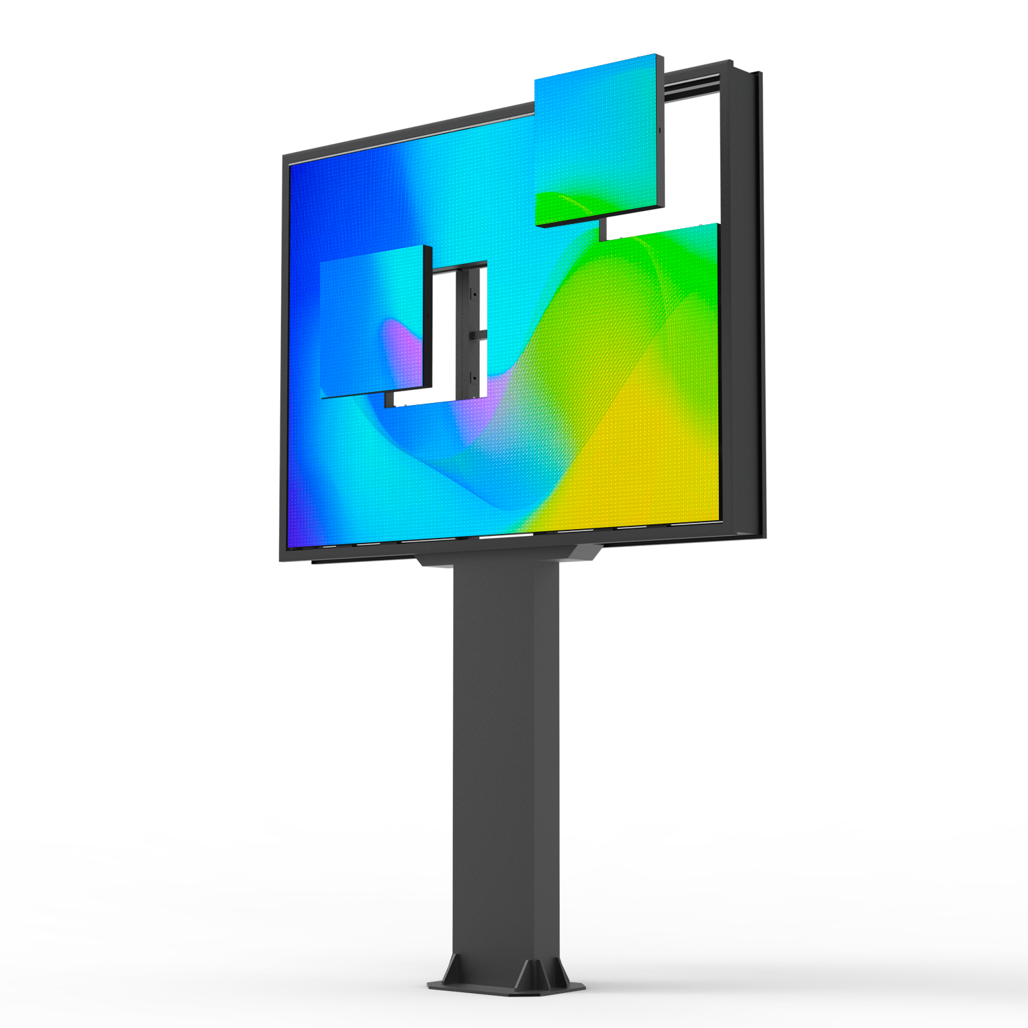 Large T-shaped Single-Sided LED Billboard