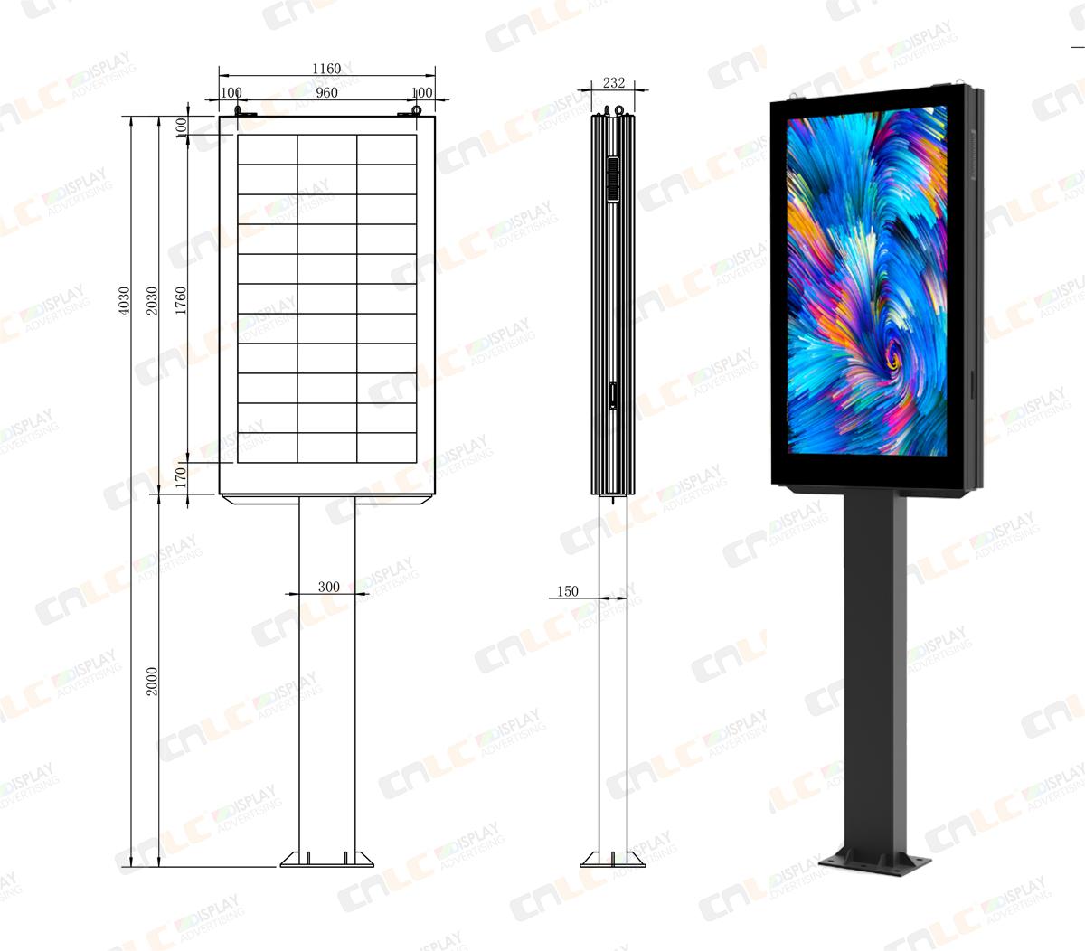 Full Color aluminum exterior LED billboard display