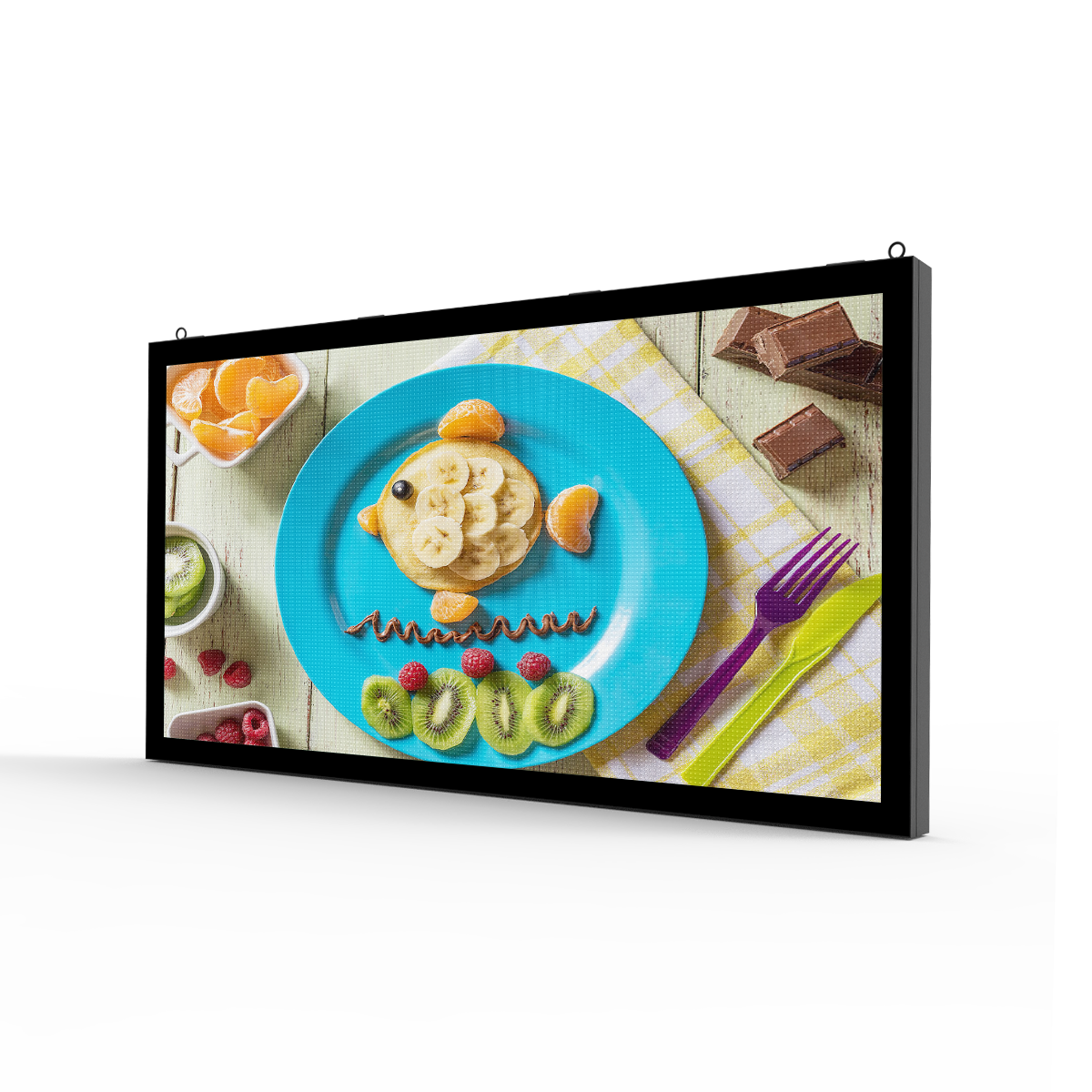Seamless display with fine pixel pitch for LED video walls