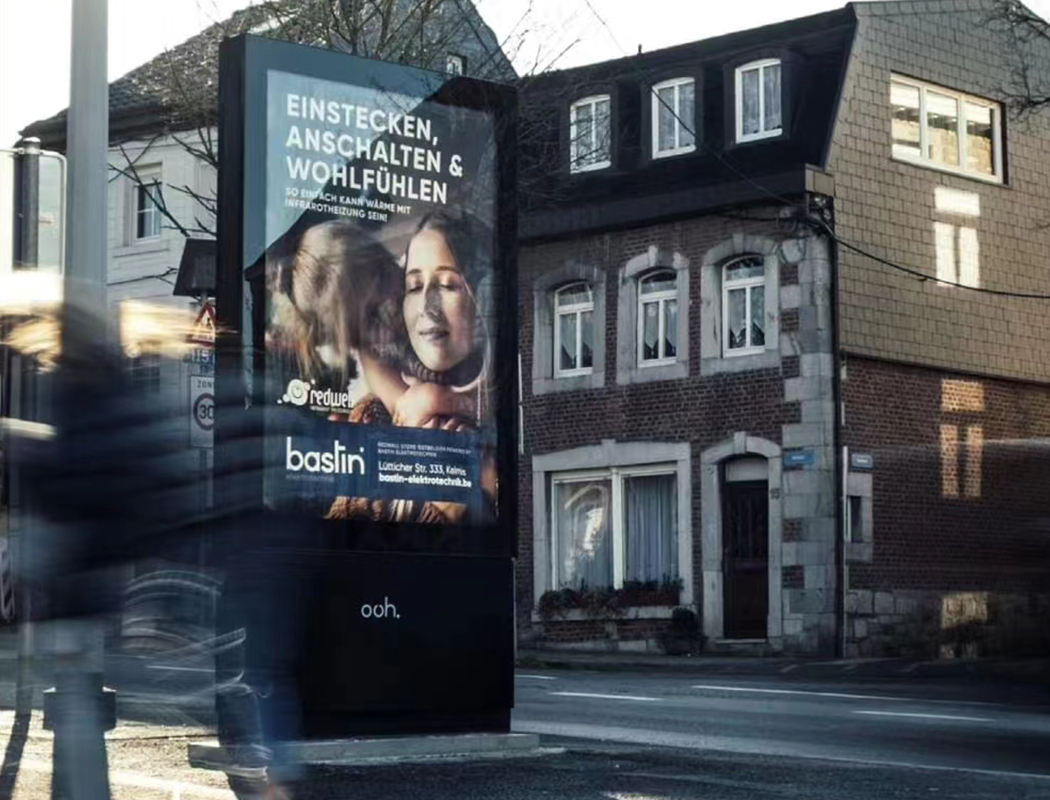 Belgian street double-sided display