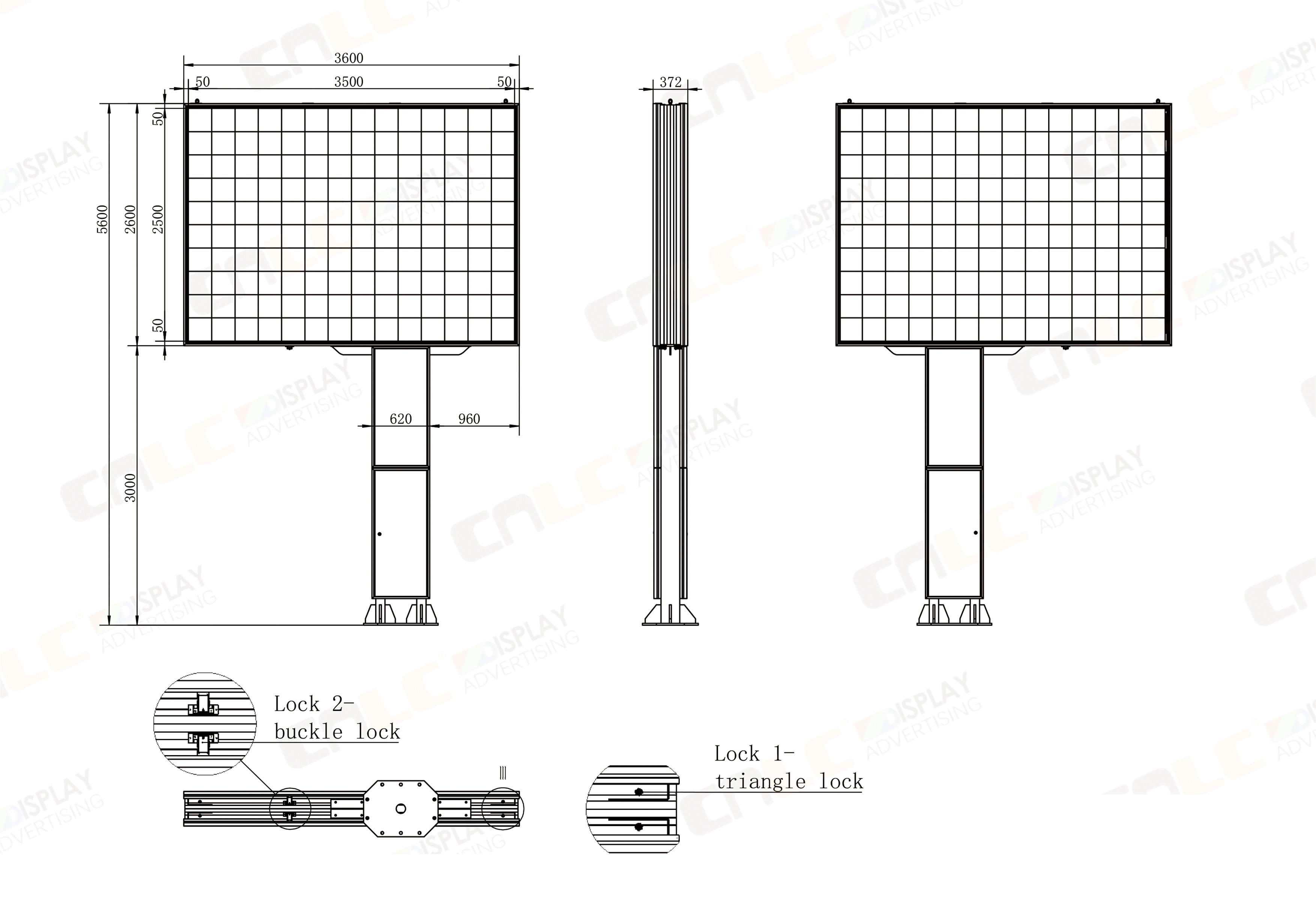 Large-size highway LED panel