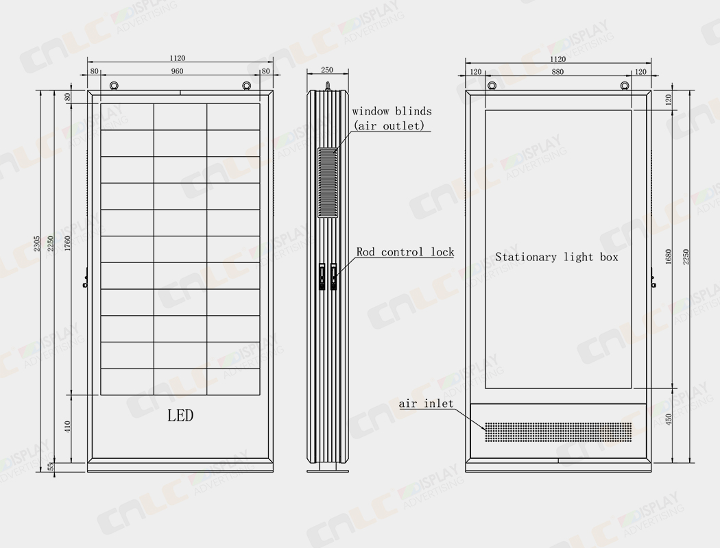 aluminum enclosure LED Totem