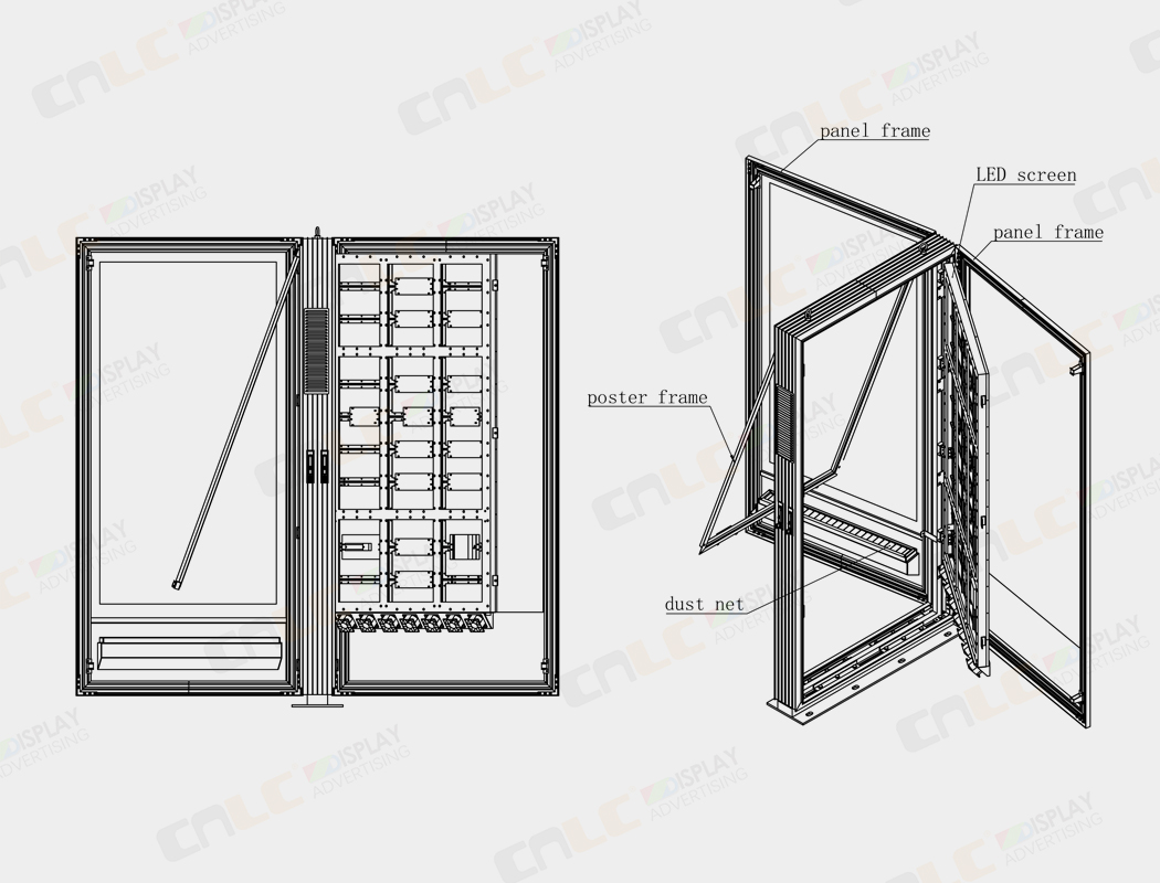 exterior LED signage mupi