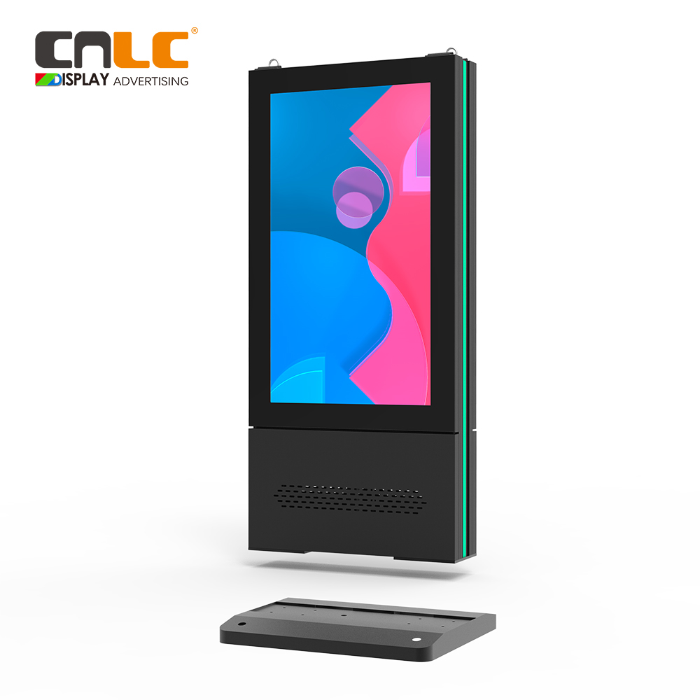 Shopping Center LCD Totem with Aluminum Enclosure