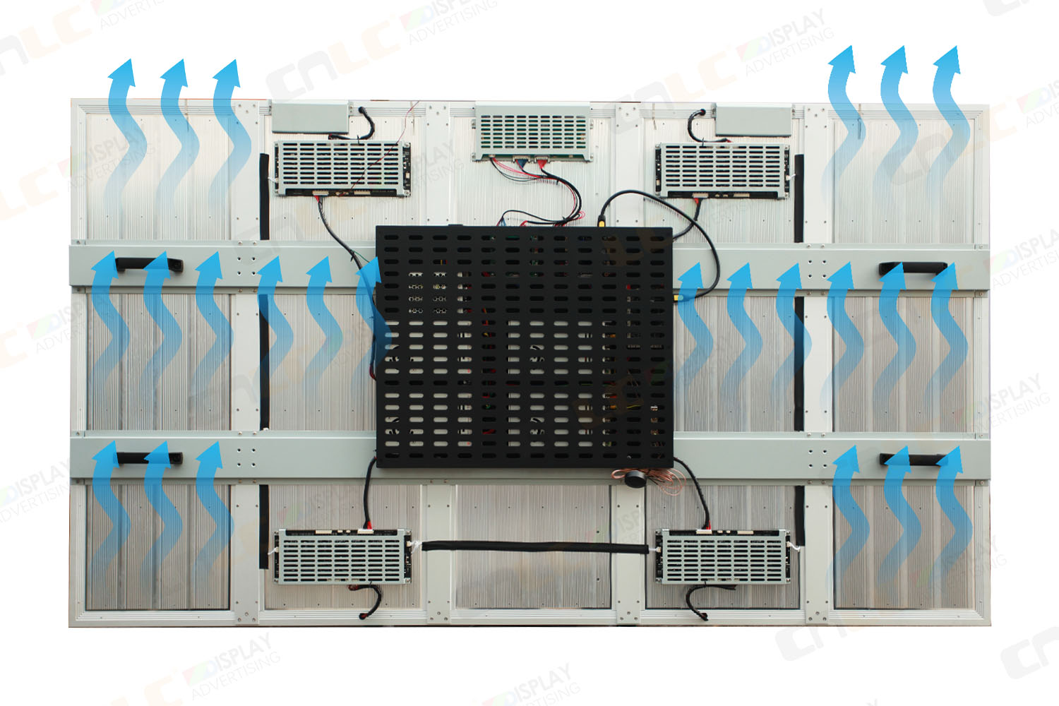 Aluminum heat sink for high luminance LCD module