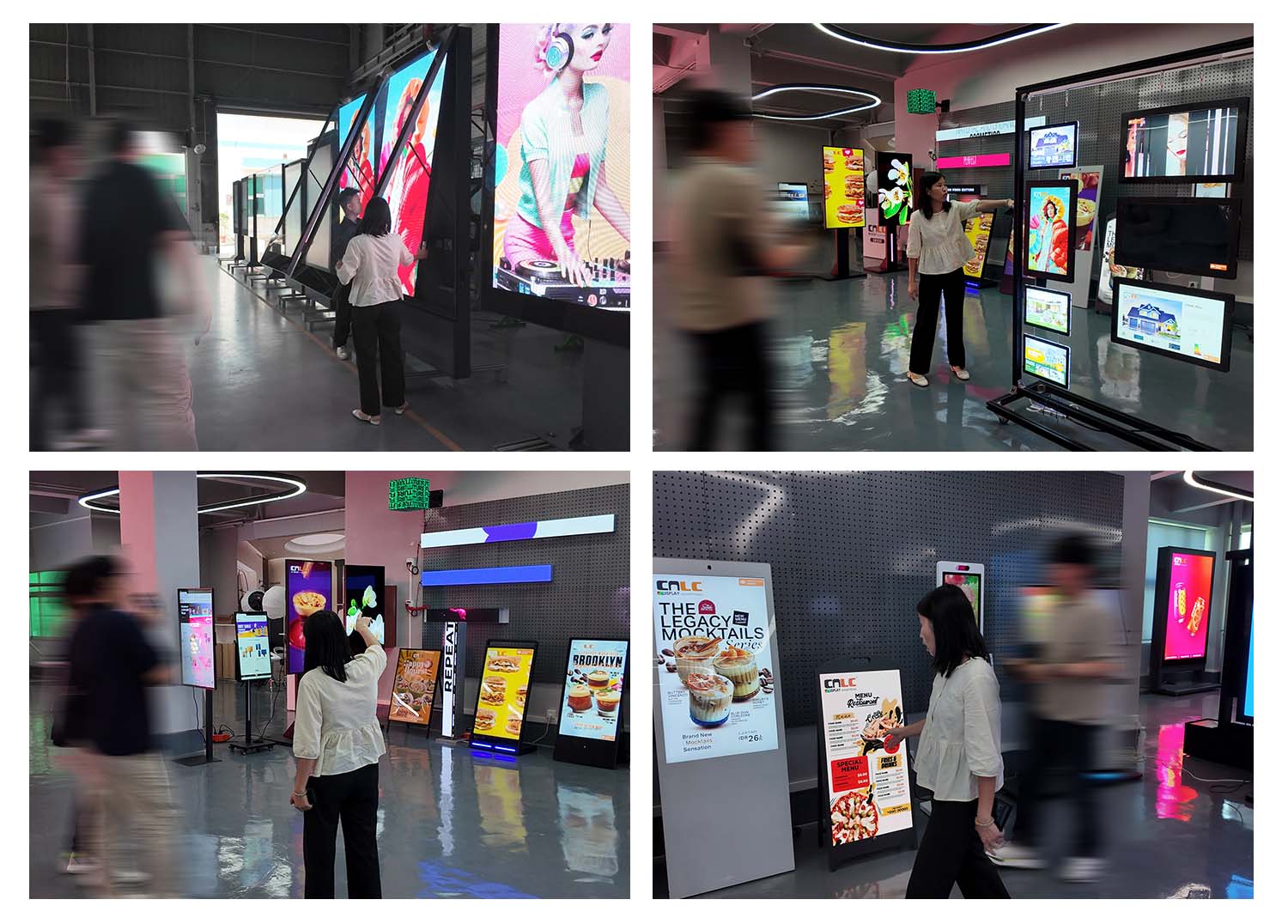 A client from South Korea visited CNLC's factory to inspect LED display solutions.