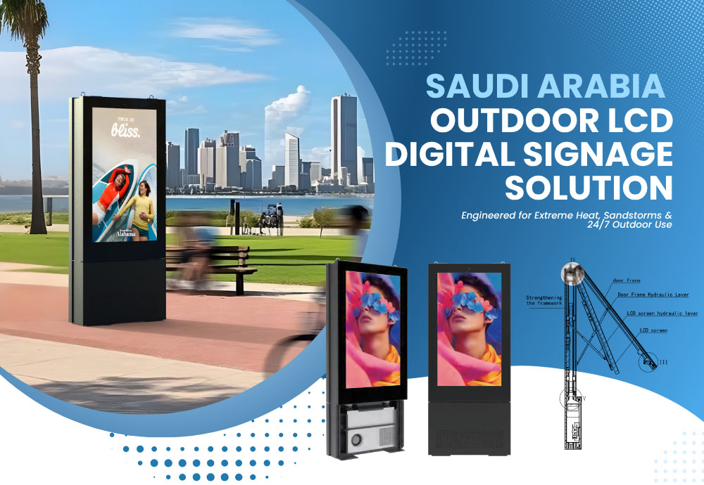 🇸🇦 Saudi Arabia Outdoor LCD Digital Signage Cooling Solution