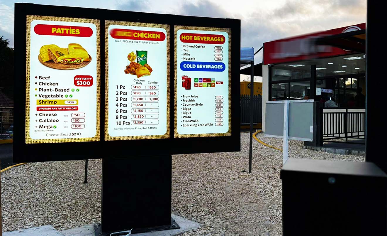 Drive-Thru Digital Menu Board | Smart, Waterproof & High Brightness