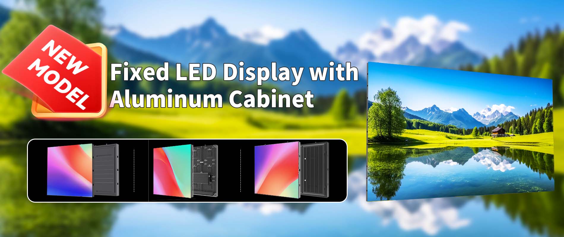 Fixed LED Display with Aluminum Cabinet
