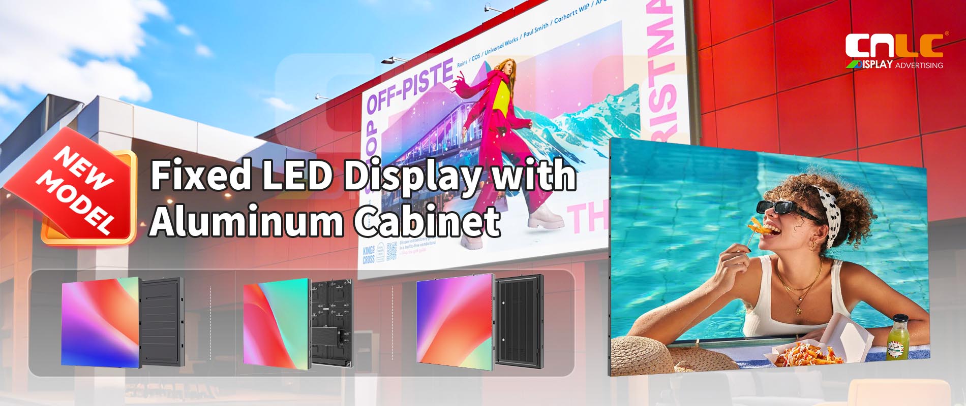 Fixed LED Display with Aluminum Cabinet