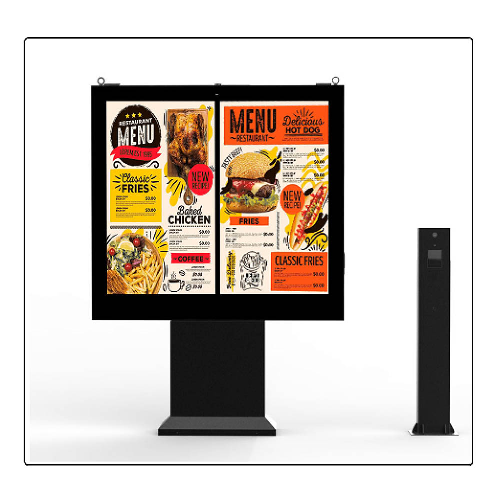 High Brightness Fan-Cooled LCD Drive-Thru Digital Menu Board with Aluminum Housing – CNLC