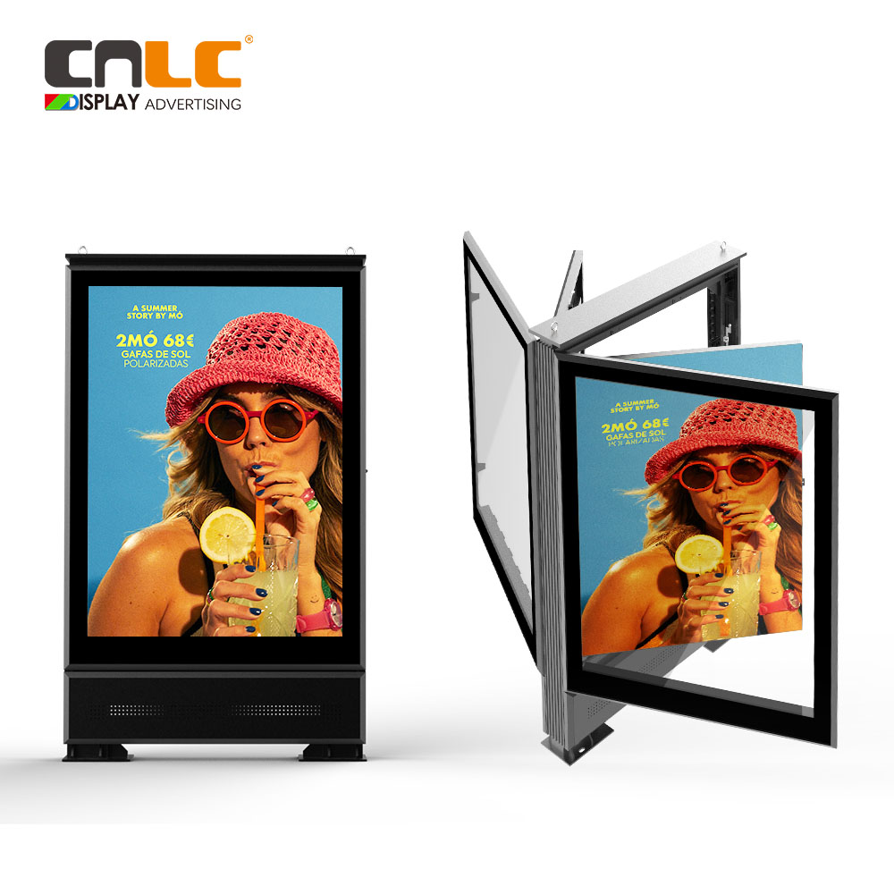 P2.9 High-Brightness Side-Opening Outdoor LED Totem for DOOH Advertising