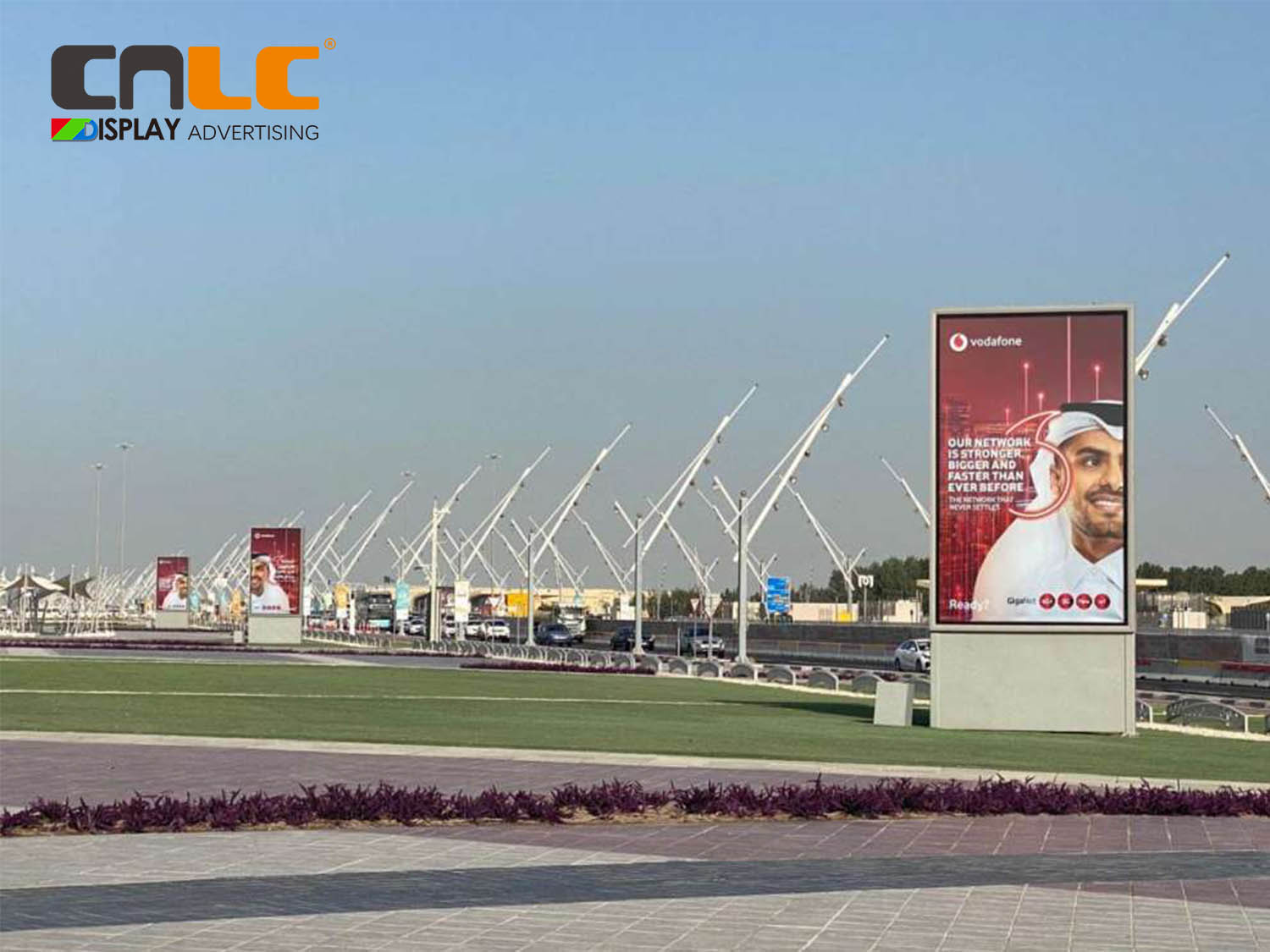 Dynamic light box around the stadium during FIFA World Cup 2022 in Qatar