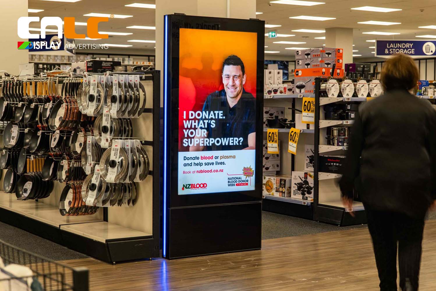 Indoor High Brightness LCD Display for Retail Store Advertising