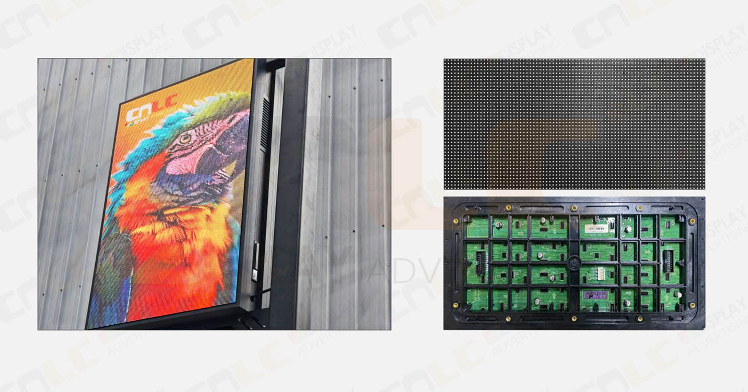 P4 high brightness LED module with 5500 nits for pole display
