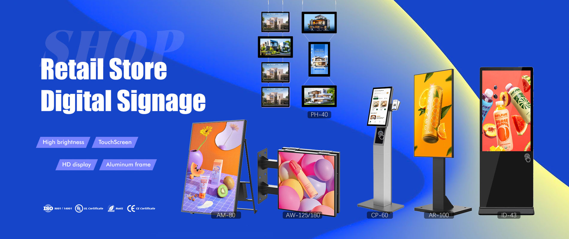 outdoor Retail Digital Signage on Wheels