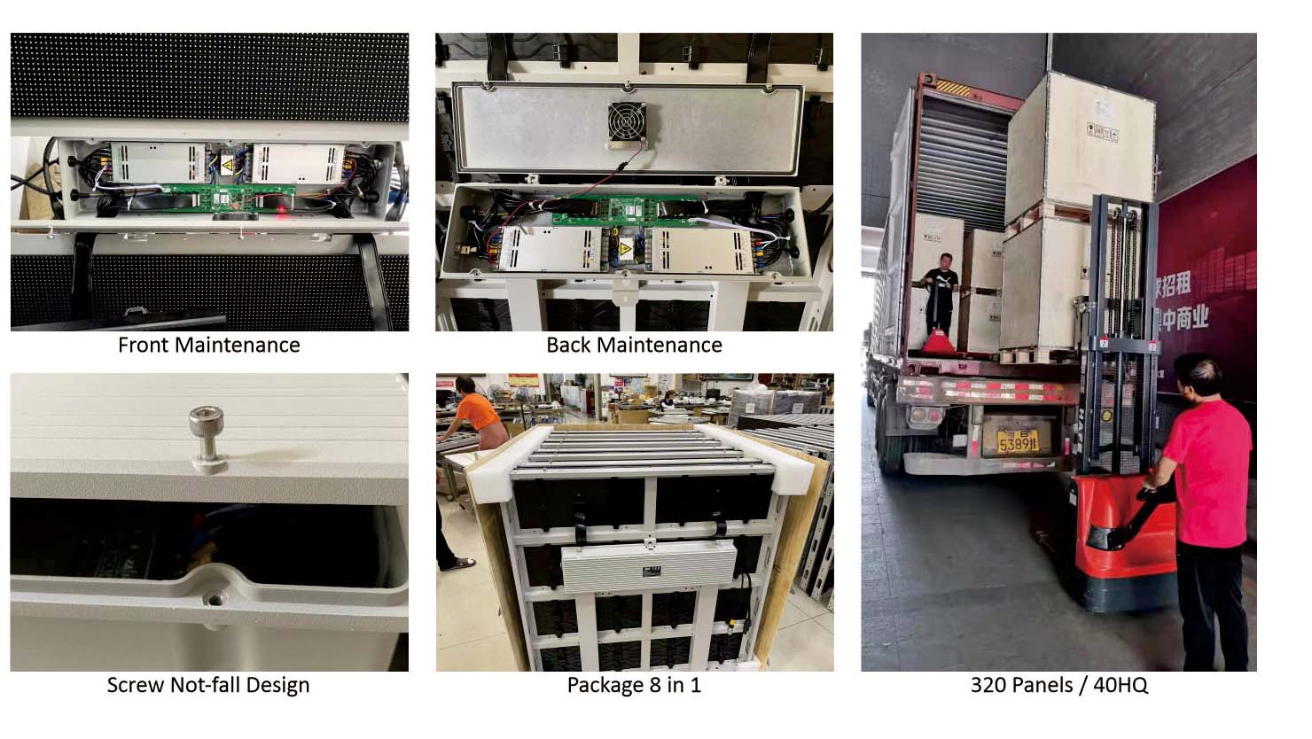 Modular LED fixed box assembly