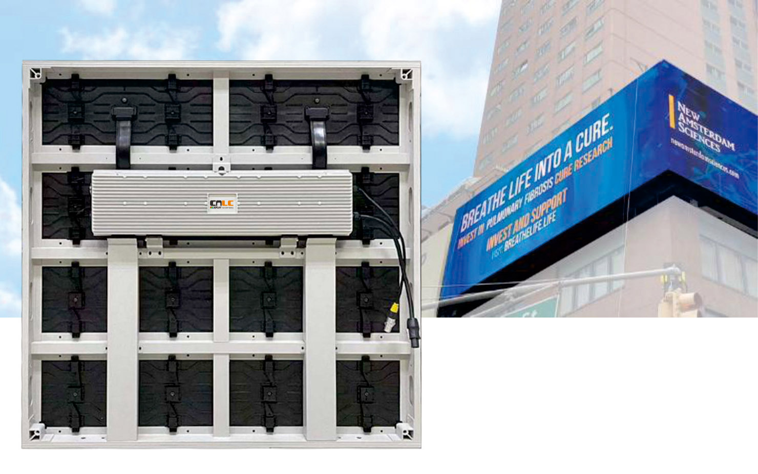 Outdoor LED fixed installation cabinet for advertising display and large screen