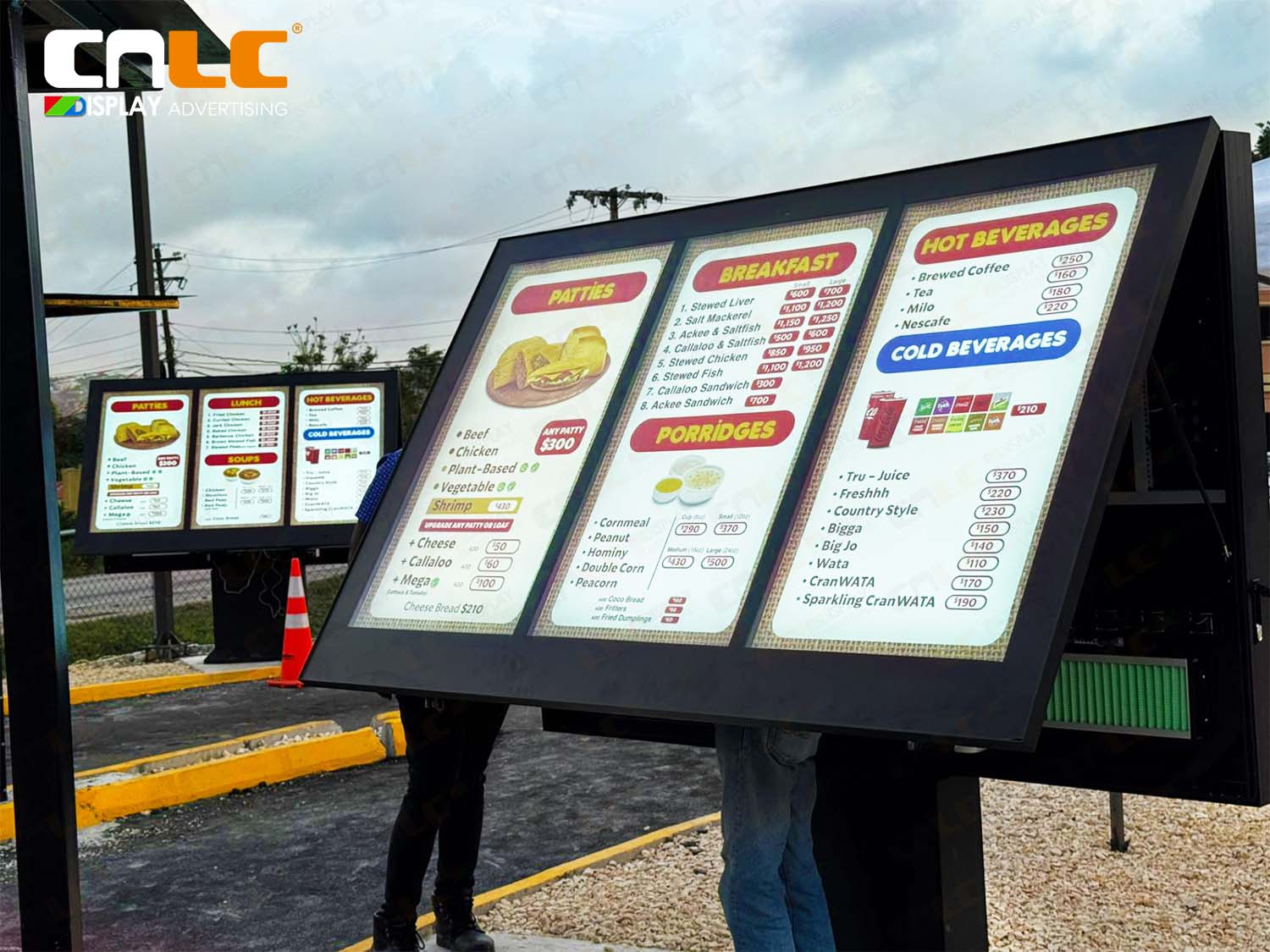 drive-thru menu board