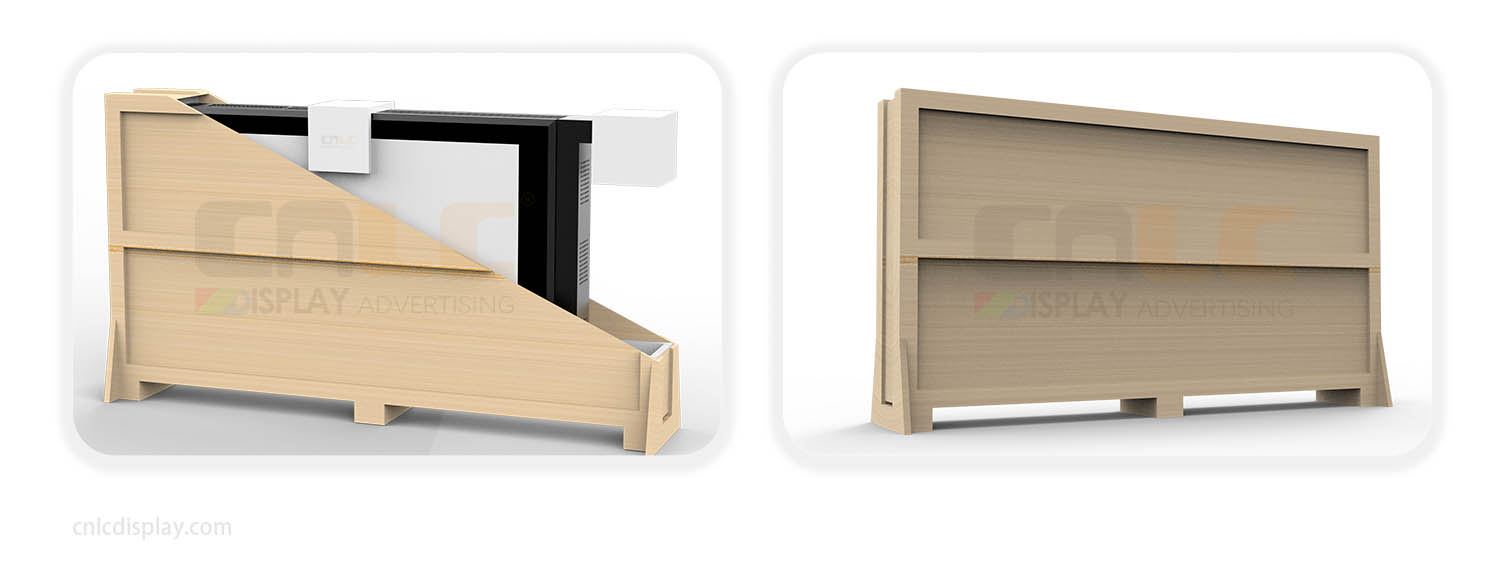 LED Totem Wooden Crate Packaging LED Totem Wooden Crate Packaging