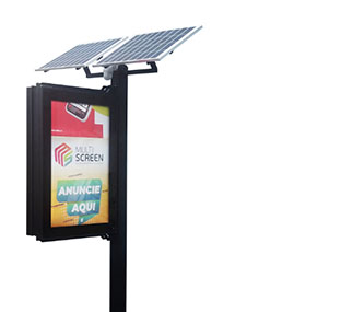 Mupi Light Box with Solar Panel