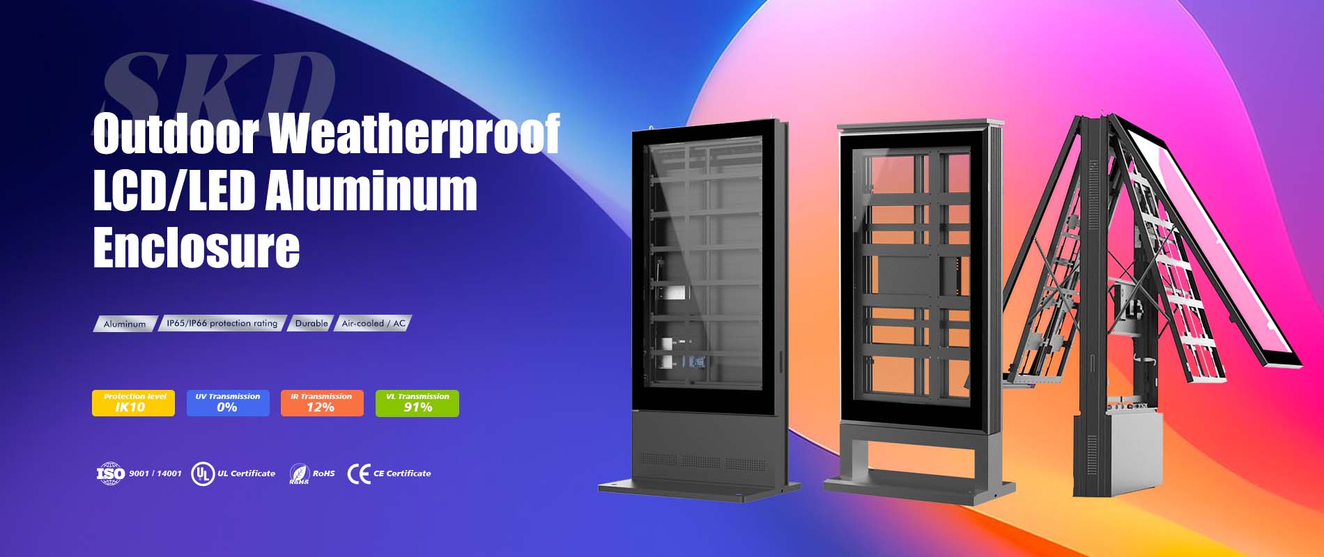 Outdoor Digital Signage Aluminum Enclosure