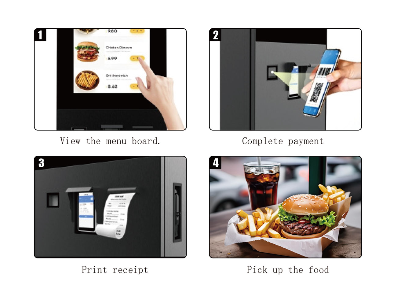 Self Service User Interaction User interacting with outdoor self service kiosk for information access and digital services
