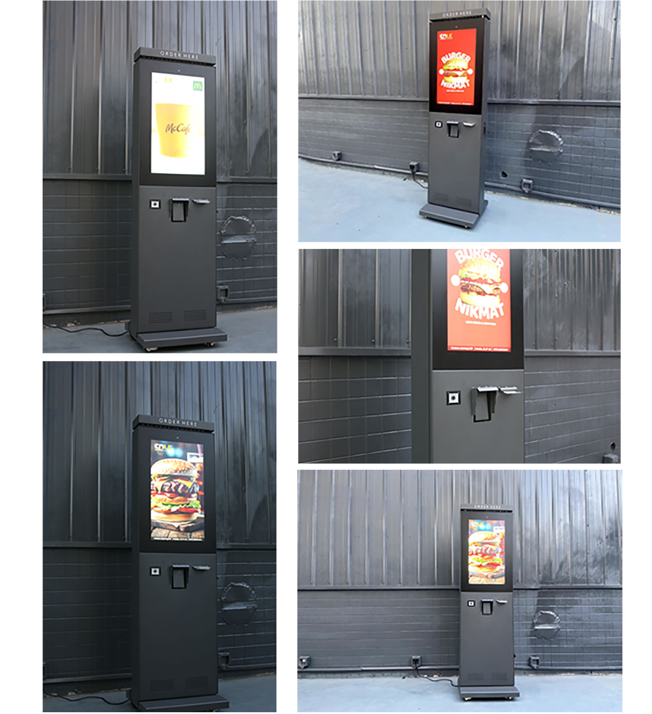 Real Product Manufacturing Real outdoor digital kiosk product manufactured in factory ready for deployment