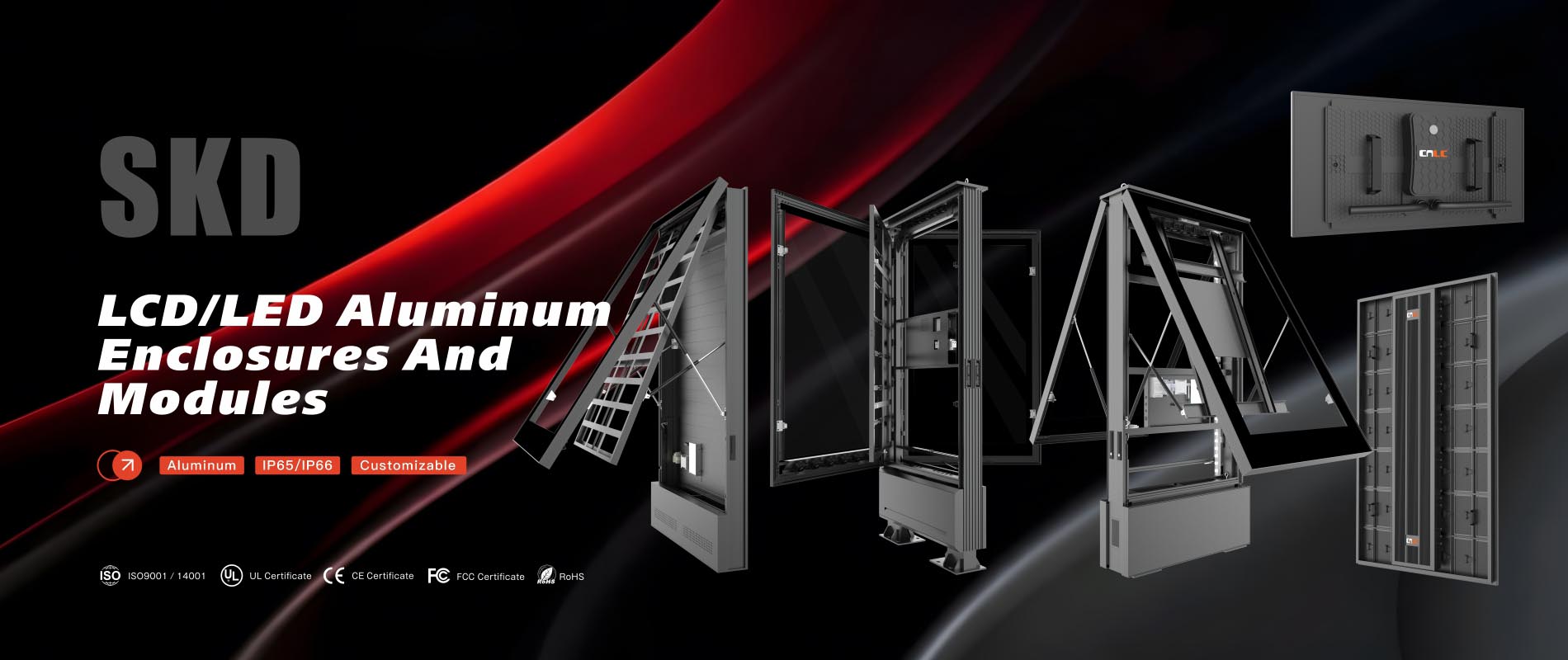 Outdoor Digital Signage Aluminum Enclosure