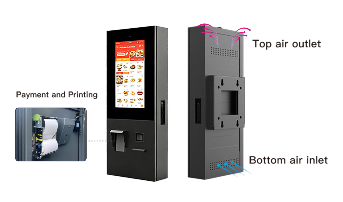 Efficient Cooling System Design Advanced cooling system of outdoor kiosk with internal airflow design for efficient heat dissipation