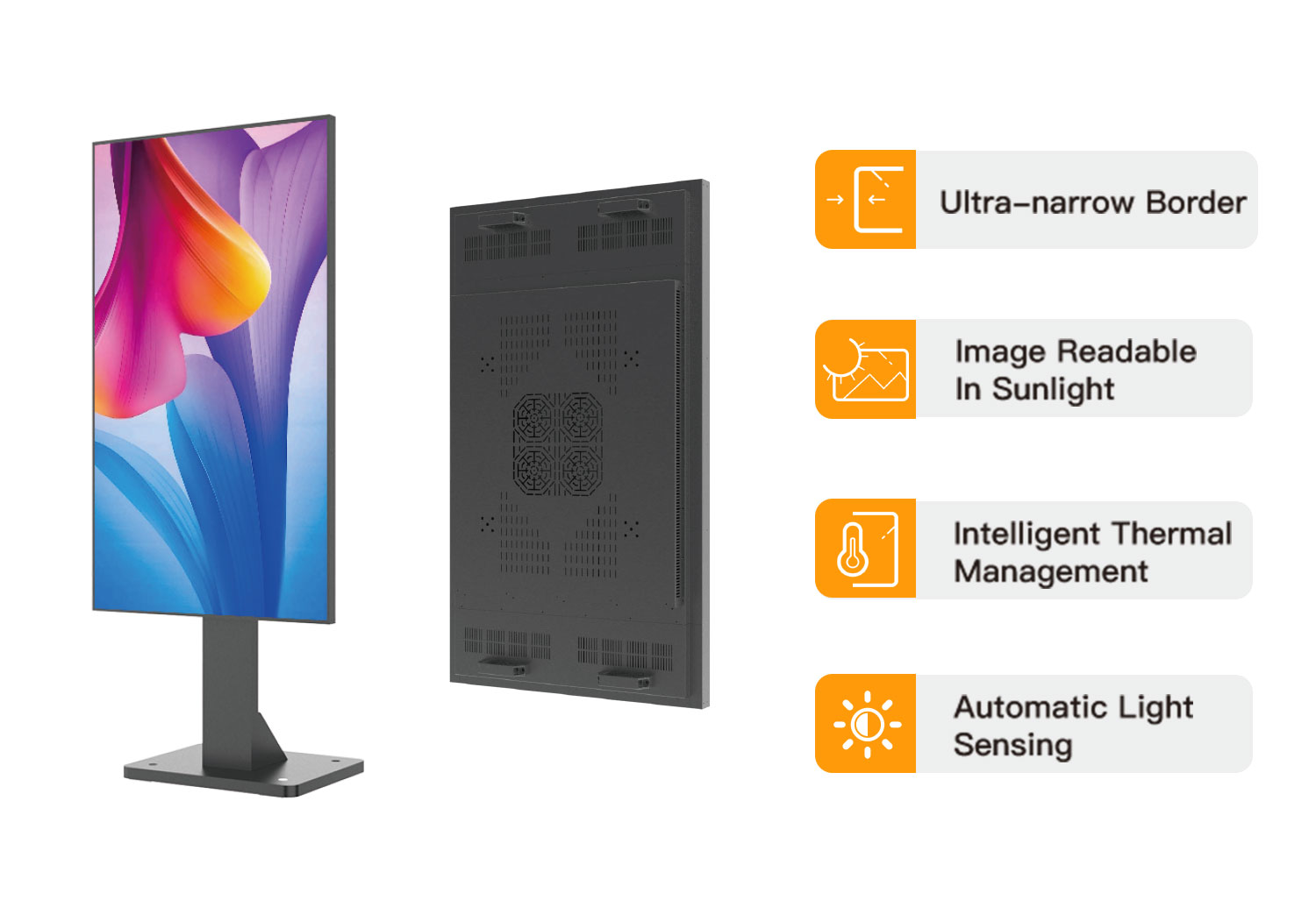 Designed for Modern Retail Key features of window digital signage including high brightness display, slim design, and content management