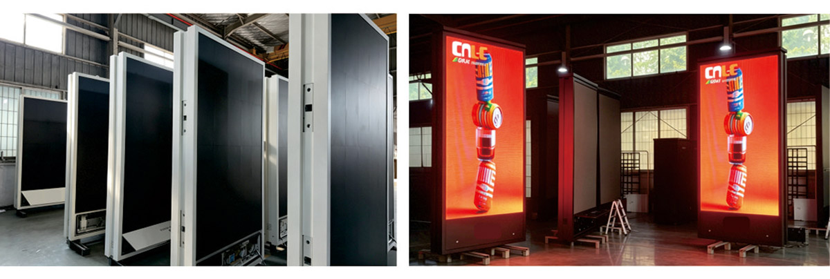 Reliable Manufacturing Capacity for Large-Scale Deployments Mass production of outdoor LED totem displays for global projects