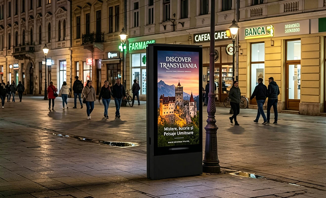 50 Units P2.5 Outdoor LED Totem Deployment Project | Romania