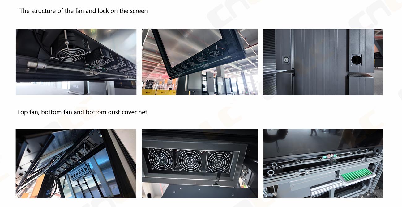 Optimized airflow design improves heat dissipation for long-term outdoor LED display operation. Optimized airflow design improves heat dissipation for long-term outdoor LED display operation.