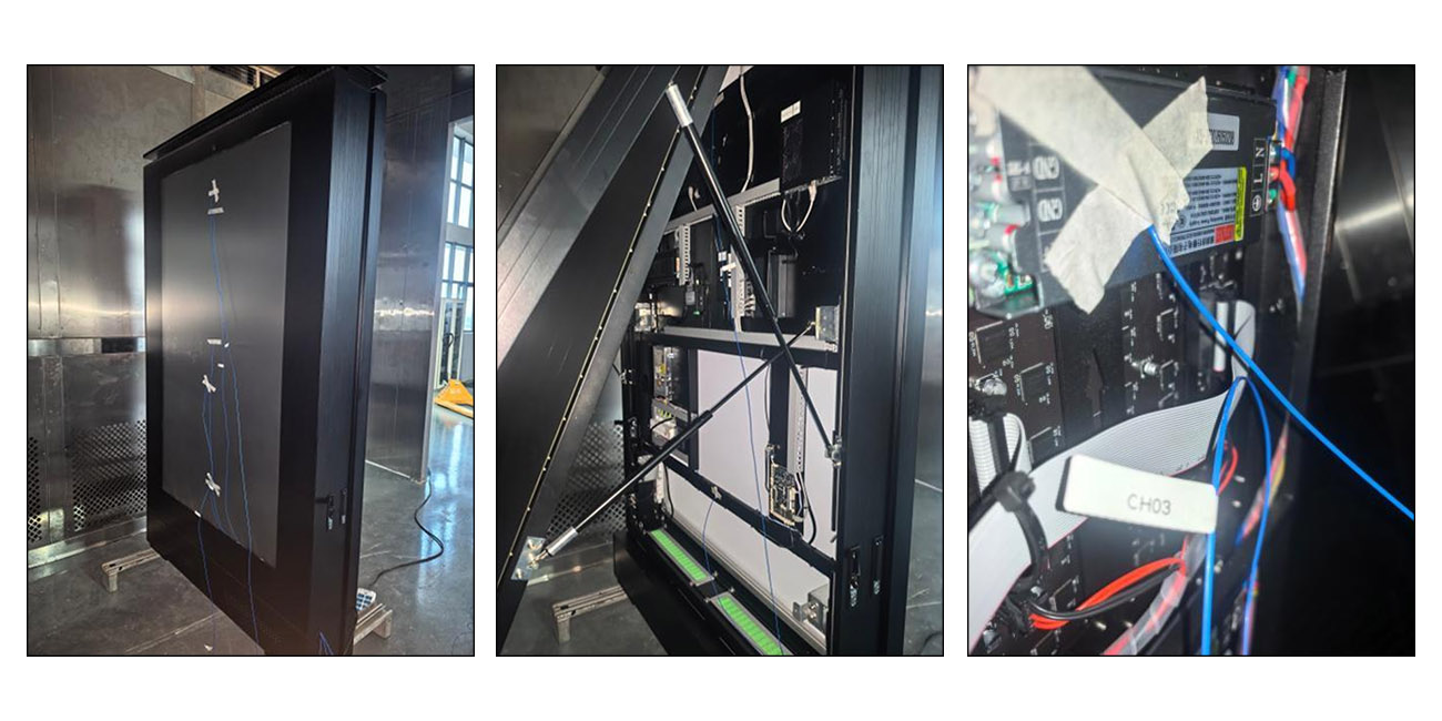 Outdoor Display Reliability Testing Process Outdoor COB display reliability test process under extreme temperature and solar radiation conditions
