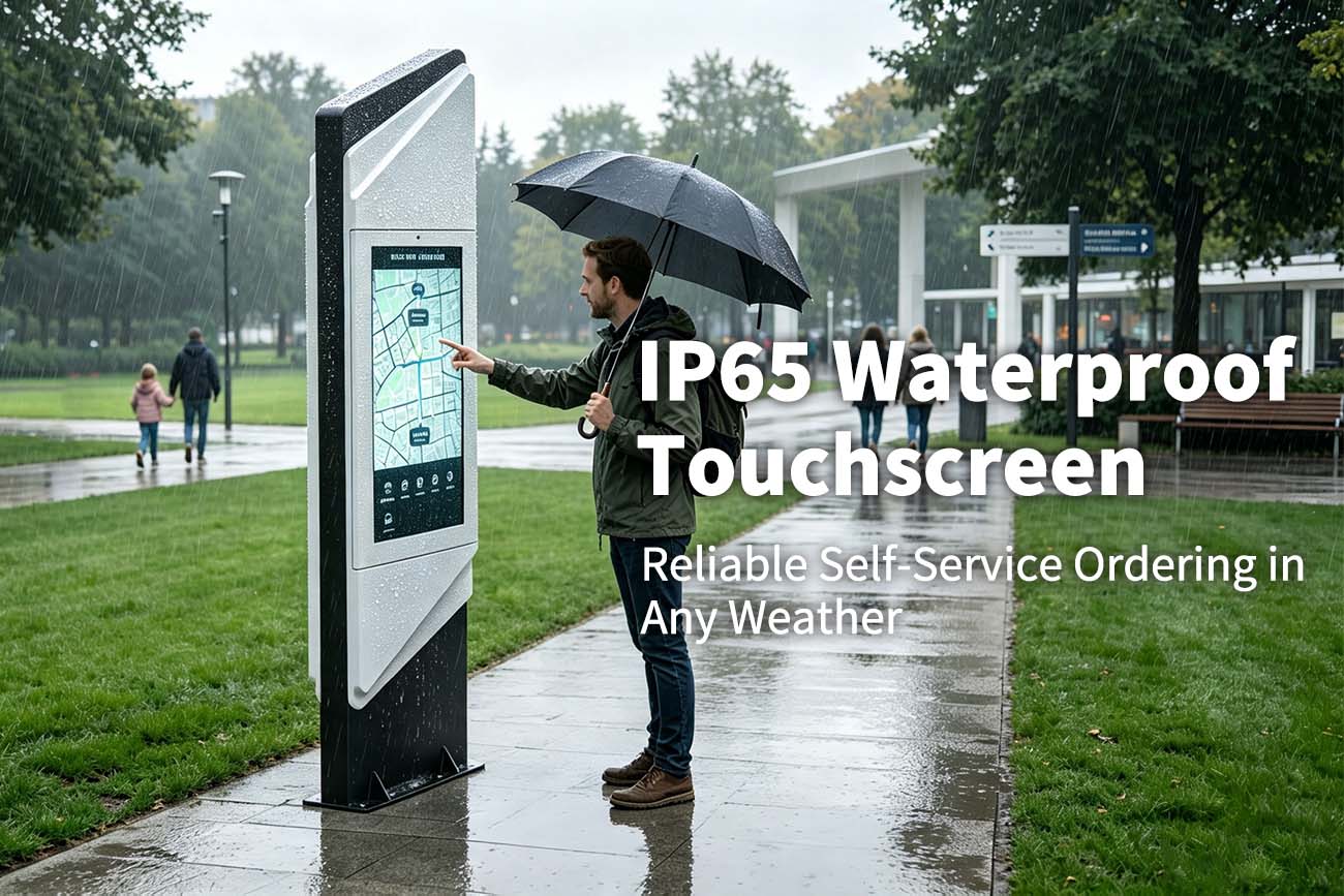 IP65 Waterproof Touchscreen for Outdoor Information Kiosk IP65 waterproof kiosk, rainproof touchscreen, outdoor touch terminal