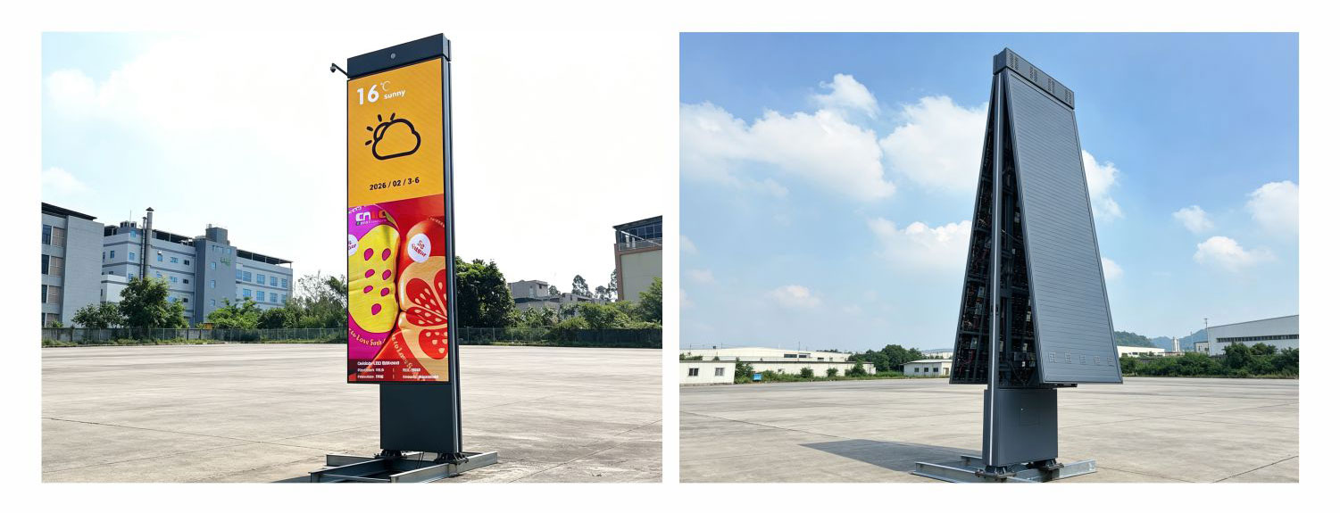 Finished P5 Outdoor LED Billboard Finished P5 outdoor LED Billboard with high-brightness display and floor-standing structure