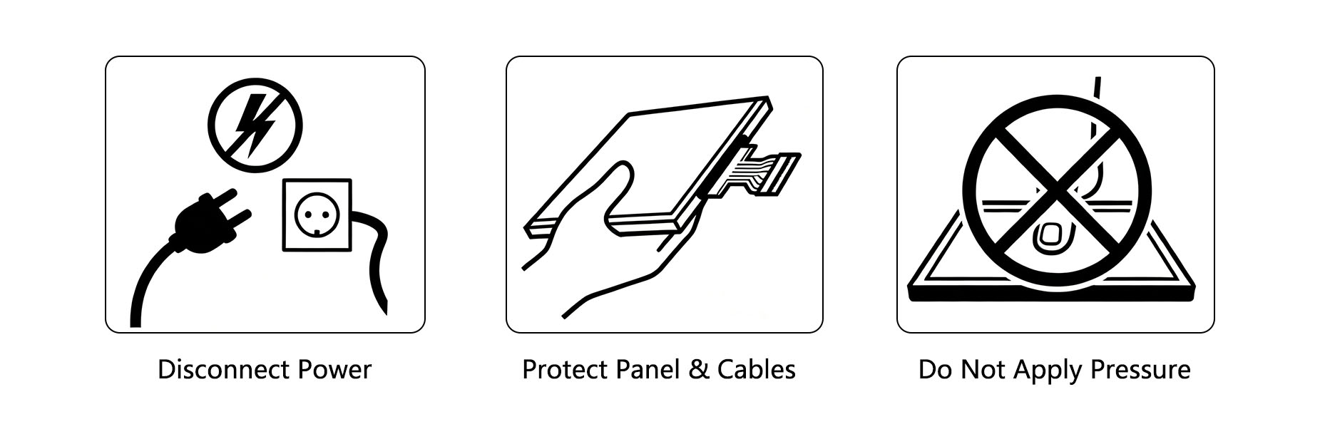 LCD Display Repair Safety and ESD Protection LCD display repair safety procedures including power disconnection and ESD protection